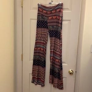 Fun Patterned Stretch Flare Pants